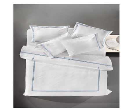 Set 2 jastučnice tipa Oxford Luxury Line White&Green 52x72 cm