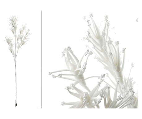 Floare artificiala Garpe Interiores, spuma, 30x30x104 cm, alb