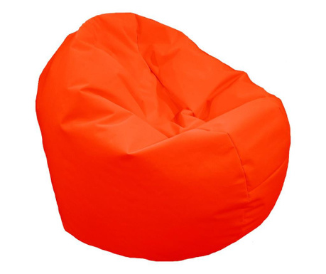 Fotoliu Beanbag Ralaxo - Teteron Orange Neon (pretabil Si La Exterior) Umplut Cu Perle Polistiren  60x50x60 cm