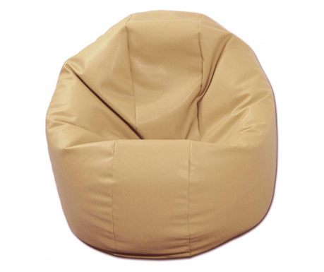 Fotoliu Beanbag Relaxo Xl - Nude (gama Premium Pu) Umplut Cu Perle Polistiren  80x70x70 cm