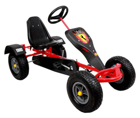 Kart GoKart™ F 150 1 loc, cu pedale, roti din cauciuc gonflabile | copii si juniori