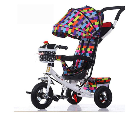 Tricicleta Cool Xixi pliabila tip carucior cu spatar ,6 luni-5 ani