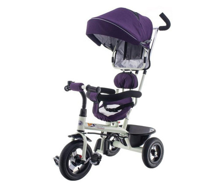 Tricicleta copii Smart scaun reversibil 6 luni-5 ani albastru