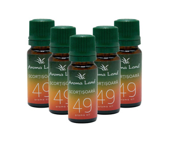 Set 5 sticlute uleiuri esentiale pentru aromoterapie Aroma Land, Cinnamon