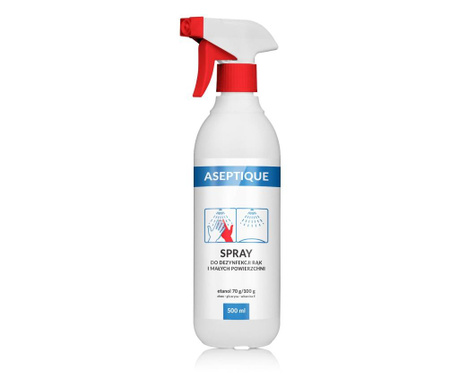 Spray Antibacterian Pentru Maini Cu Aloe Vera, Organique, 500 Ml