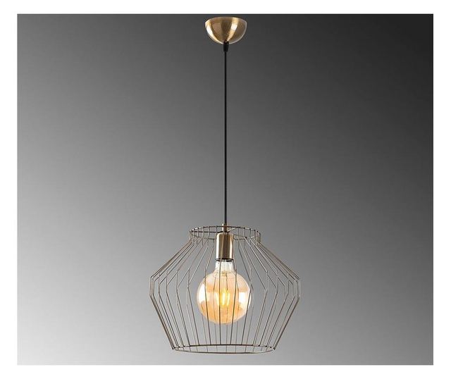 Lustra Tatum, corp din metal, max. 60 W, E27, maro vintage, 35x35x126 cm