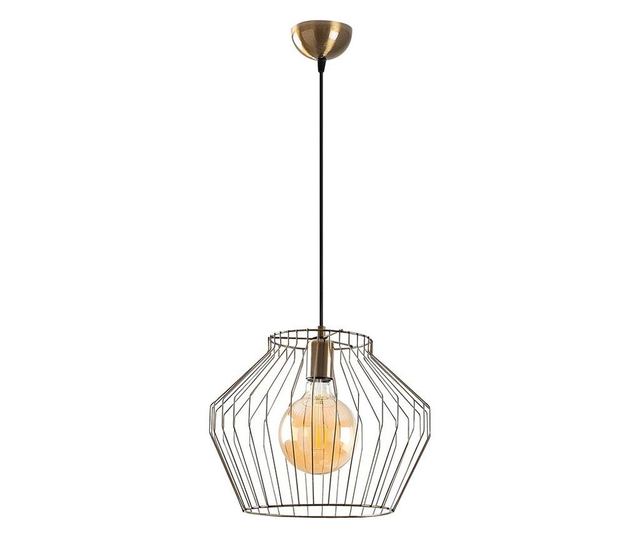 Lustra Tatum, corp din metal, max. 60 W, E27, maro vintage, 35x35x126 cm