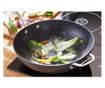 Tigaie wok Stellar Hard Anodized, 30 cm, negru/argintiu 900