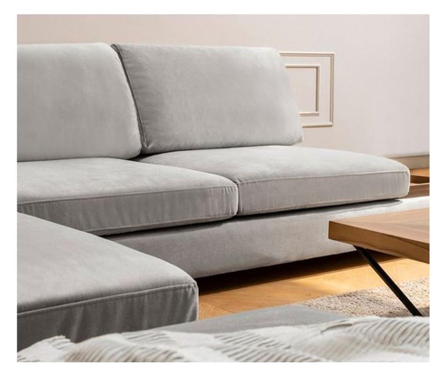 Комплект ляв ъглов диван и табуретка