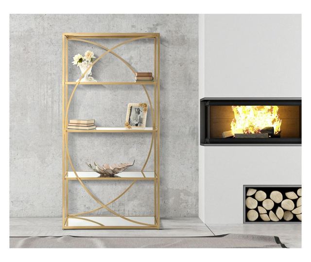Polica za knjige Glamy cm 90x38x180