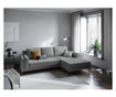 Coltar dreapta Mazzini Sofas, Orrino Grey, gri