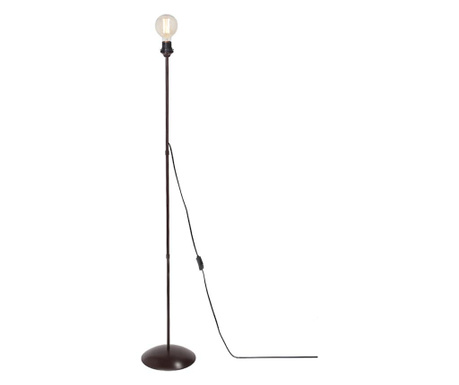 Lampadar Vitaluce, Simple, metal, incandescent, LED, fluorescent, max. 40 W, E27, negru/auriu, 25x25x146 cm