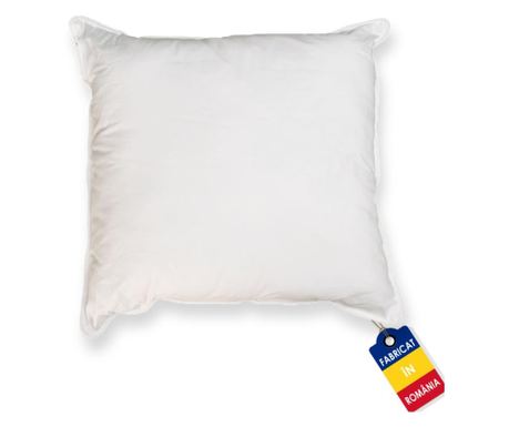 Perna Pernador cu puf si pana de gasca, 80cm x 80cm, alba