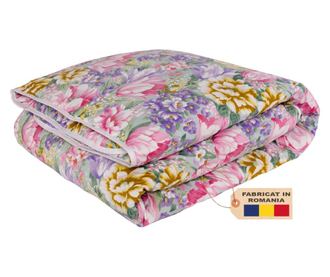 Pilota Pernador 210cm x240cm din puf si pana de gasca, flori mov