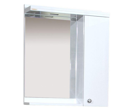 Шкаф Мебел-М Нео, горен, защитено Led осветление, 55см, Pvc, за баня Neo