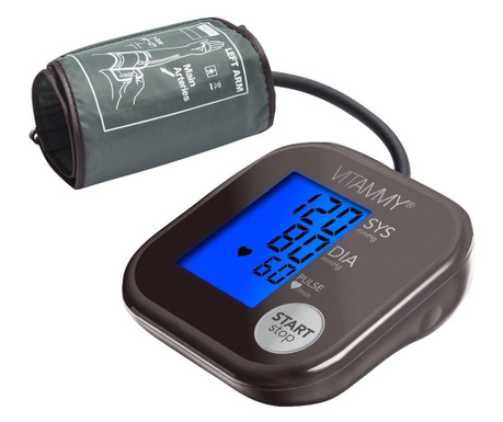 Апарат за измерване на кръвно Vitammy Ultra beat, 22-42см, Кафяв/Сив