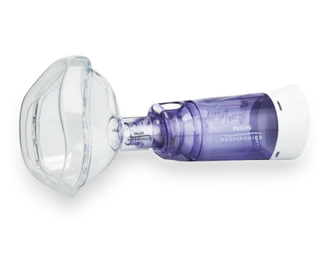 Camera de inhalare 5 ani - adulti, Philips Respironics Optichamber Diamond, masca marime L