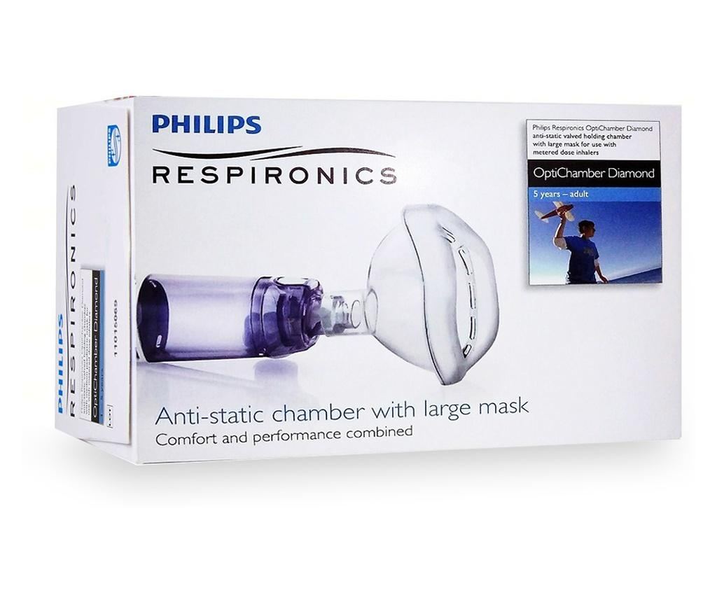 Антистатична камера, 5+, Philips Respironics Optichamber Diamond, маска размер L - 4