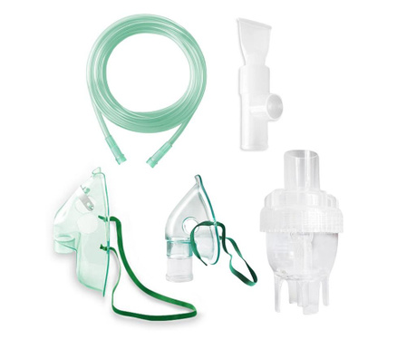 Kit accesorii universale RedLine RDA009T, pentru aparate aerosoli cu compresor, masca pediatrica, masca adulti, furtun 1.2 m, pa