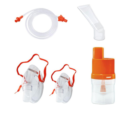 Set accesorii universale RedLine Orange pentru aparat de aerosoli nebulizator cu compresor