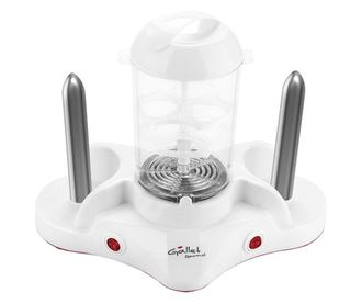 Aparat de preparat Hot Dog GALLET Gourmet MAH502, 380 W, 2 tepuse, accesorii pentru oua
