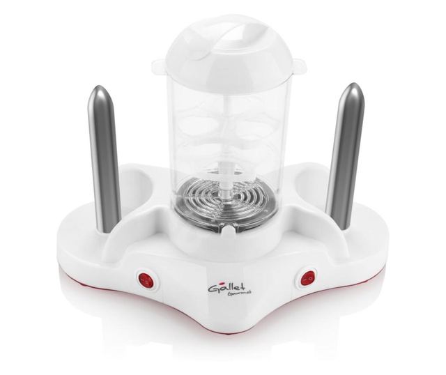 Aparat de preparat Hot Dog GALLET Gourmet MAH502, 380 W, 2 tepuse, accesorii pentru oua
