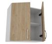 Corp Superior haaus, 2 Usi, Lemn Natural/Alb, 60 x 30 x 60 cm thumbnail 2