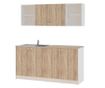 Set Bucatarie haaus Sena, Stejar Sonoma/Alb, L 160 cm