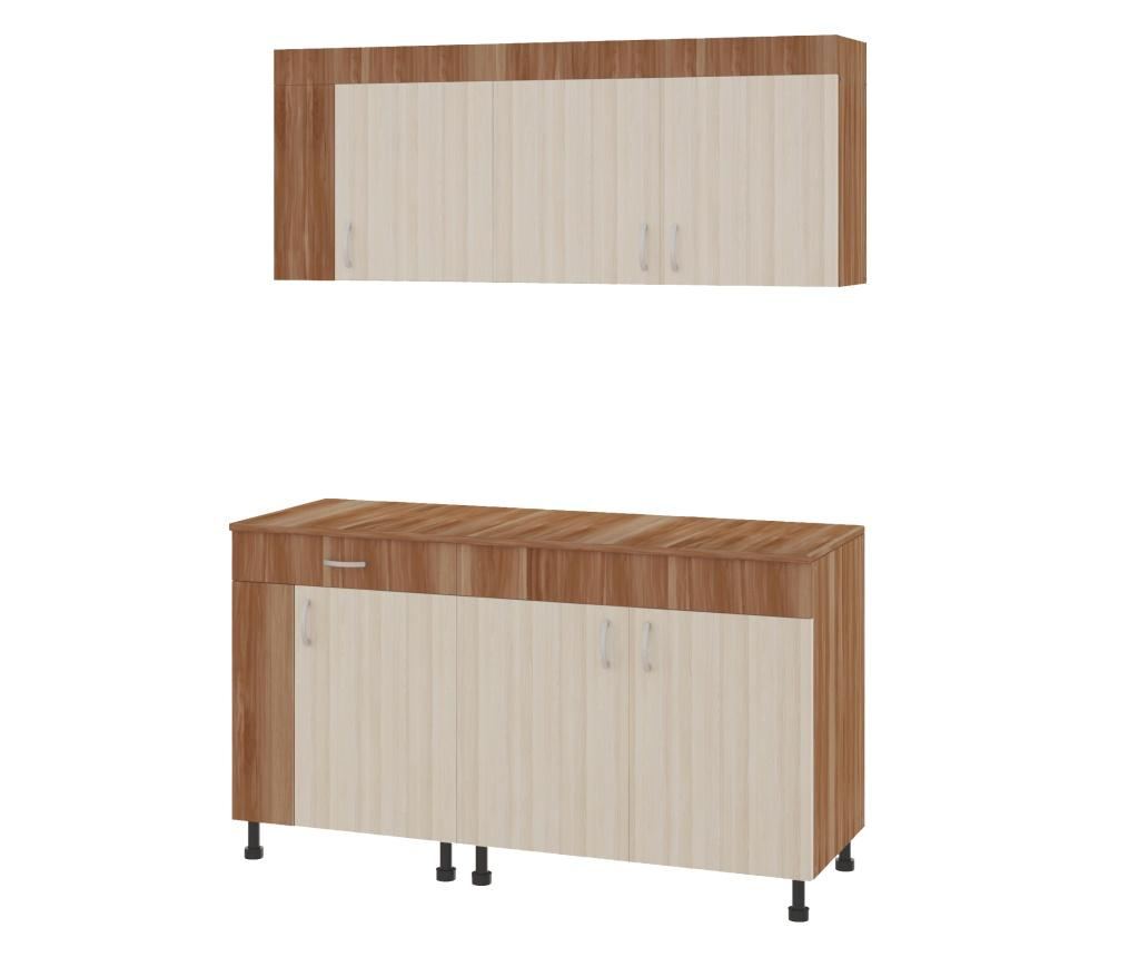 Set Bucatarie haaus Reno, Prun/Ulm Deschis, L 150 cm