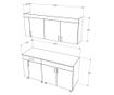 Set Bucatarie haaus Reno, Prun/Ulm Deschis, L 150 cm thumbnail 4