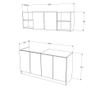 Set Bucatarie haaus Sena, Stejar Bronz/Alb, L 160 cm thumbnail 3