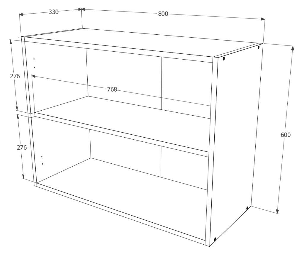 Corp Superior haaus, Stejar Sonoma, 80 x 35 x 60 cm - 4