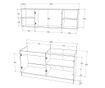Set Bucatarie haaus Sena, Stejar Bronz/Alb, L 160 cm thumbnail 4