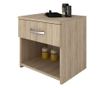 Noptiera haaus Remi, 1 Sertar, Stejar Sonoma, 40 x 35 x 40 cm