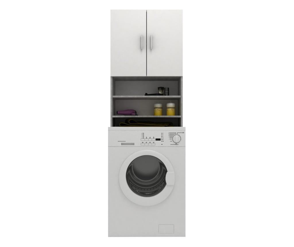 Dulap Masina de Spalat haaus, Beton/Alb, 65.2 x 27 x 190 cm - 3
