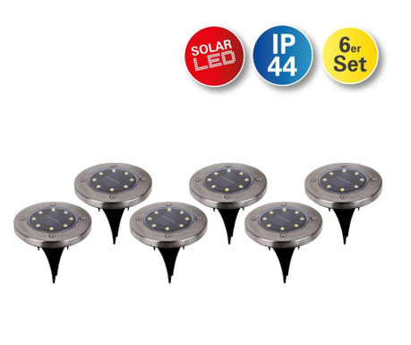Set 6 vanjskih solarnih svjetiljki Kian