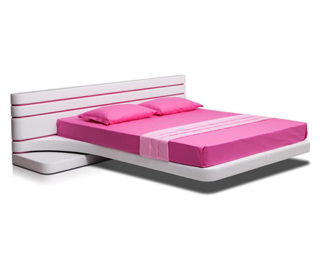 Тапицирано легло с вградени нощни шкафчета Виола с рамка за матрак 180/200 см