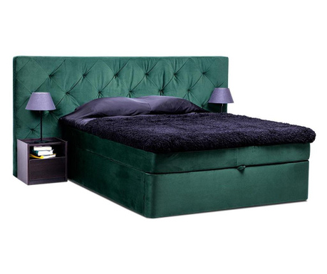 Високо тапицирано легло Дъблин с рамка, механизъм матрак и топ матрак 160/200 см  160/200