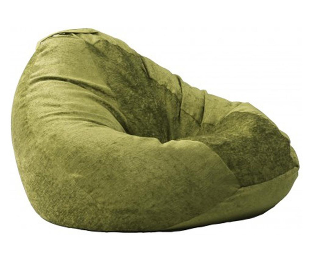 Fotoliu Tip Sac Nirvana Gigant, Chelford Green (gama Premium Textil) Umplut Cu Perle Polistiren  110x110x90 см