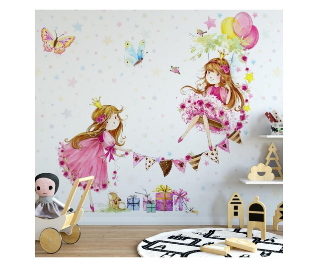 Sada 2 tapety Princess Girls Room 91x125 cm