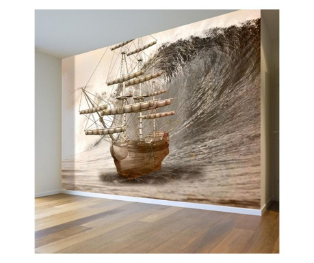 Sada 3 tapety Ancient Ship 91x260 cm
