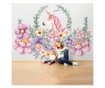 Sada 3 tapety Kids Room with Unicorn Flower 91x180 cm