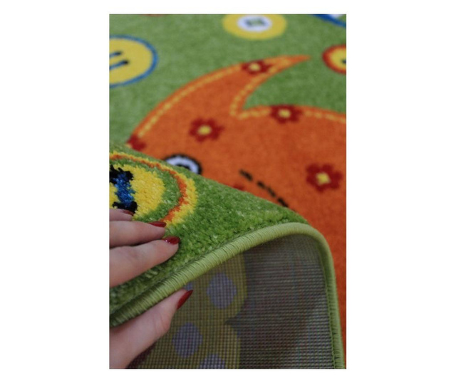 Детски килим Юникорн животни зелен  160x230 см