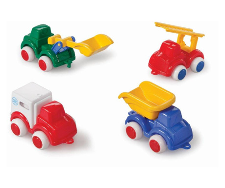 Viking Toys Mașini pentru copii, 4buc, 10cm, 1143-M8