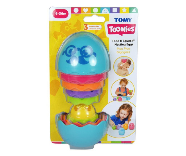 Tomy Toomies Скрий и открий яйцата E73080  0