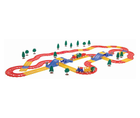 Viking Toys jucărie Calea ferată mare, 100 de părți, 94х170cm, 41073