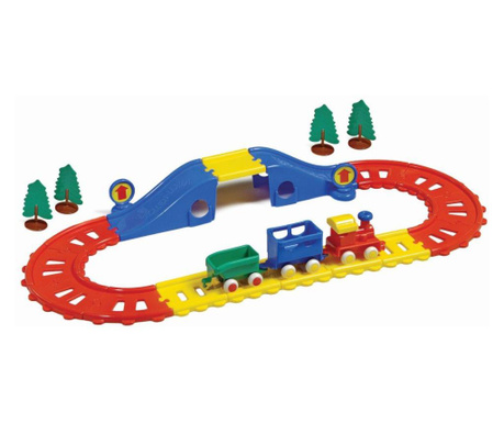 Viking Toys Jucărie de cale ferată, 21 piese, 33х67cm, 45573