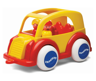 Viking Toys Masina pentru copii Taxi cu 2 Figurine, 25cm, 81260-yellow