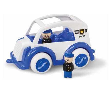 Viking Toys Masina pentru copii de Politie cu 2 Figurine, 25cm, 81267