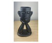 Vaza din Ceramica design modern, Negru, 26x9x14 26x9x14 cm